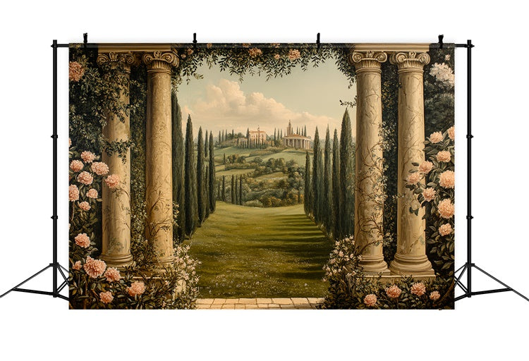 Fine Art Backdrops Regal Garden Vista Beautiful Backdrop UK CSH57-279