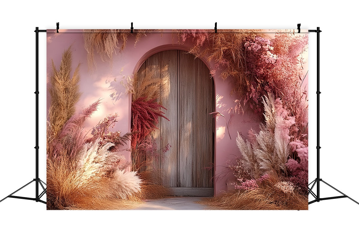 Boho Backdrop Photography Sunset Bloom Arch Backdrop UK CSH57-301