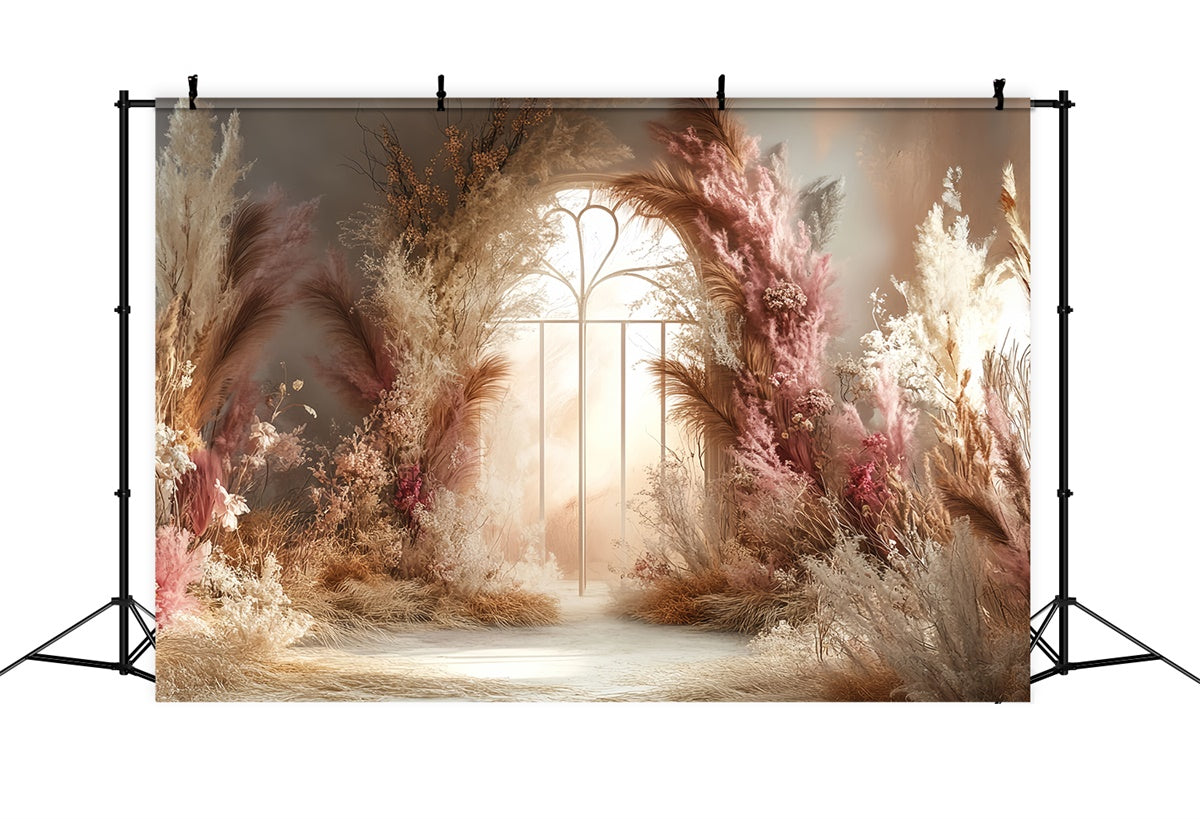 Bohemian Photo Backdrop Bloom Arch Enchanted Backdrop UK CSH57-302