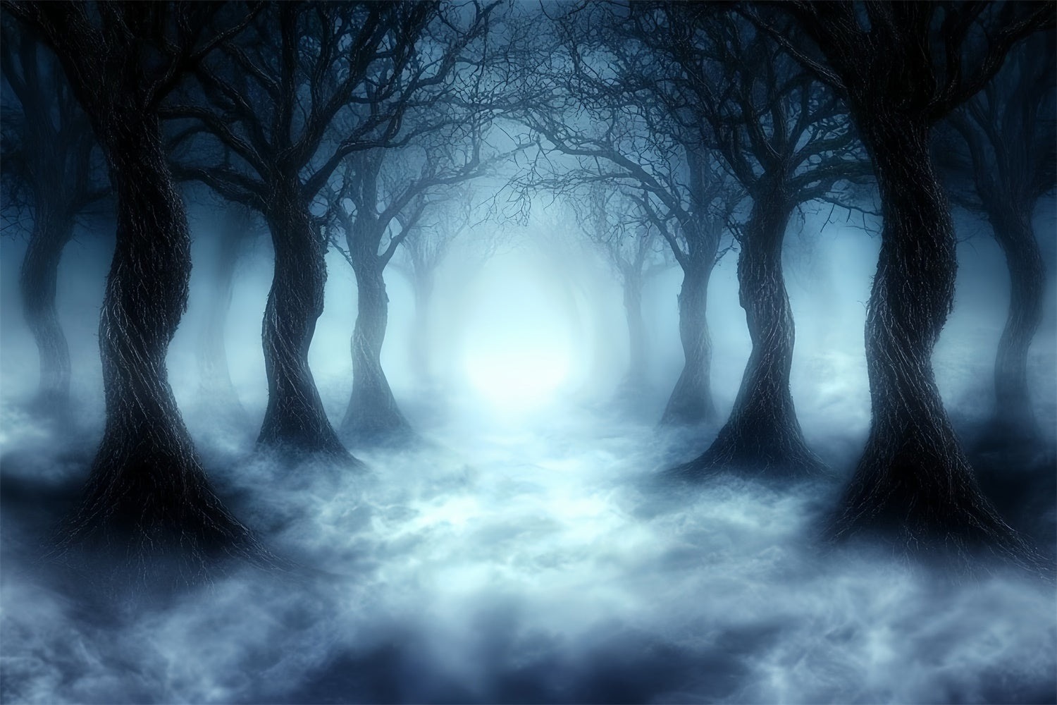 Spooky Forest Backdrop Wraith Walk Halloween Backdrop UK CSH57-67