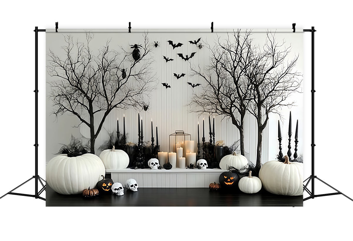 Halloween Wall Backdrop Bats Candles Curses Backdrop UK CSH57-69