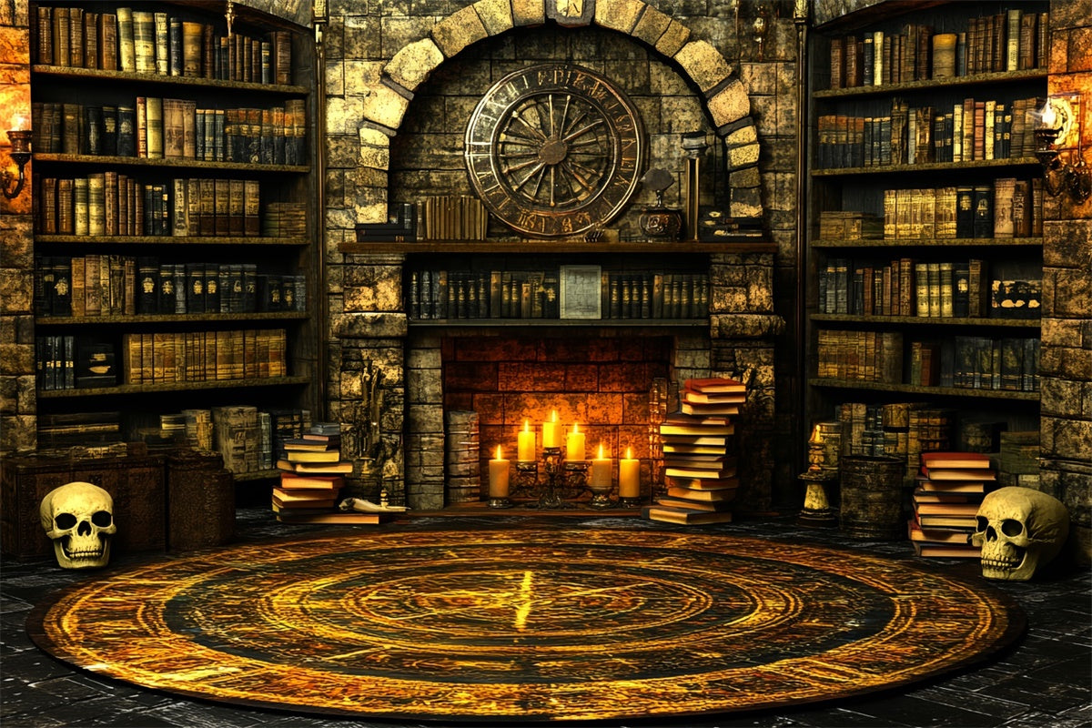 Scary Halloween Backdrops Firelight Magic Chamber Backdrop UK CSH57-72