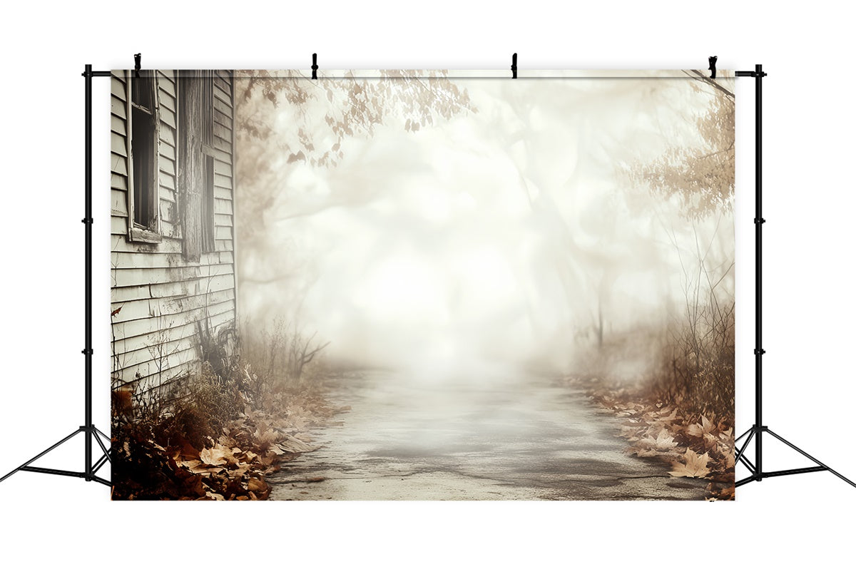 Halloween Backdrop Ideas Abandoned Cottage Trail Backdrop UK CSH57-77