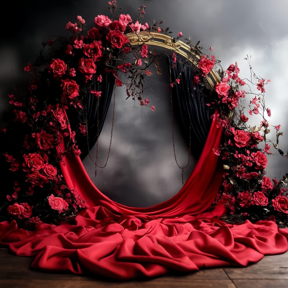 Retro Backdrop Scarlet Romance Arch Vintage Photo Backdrop UK CSH57-85