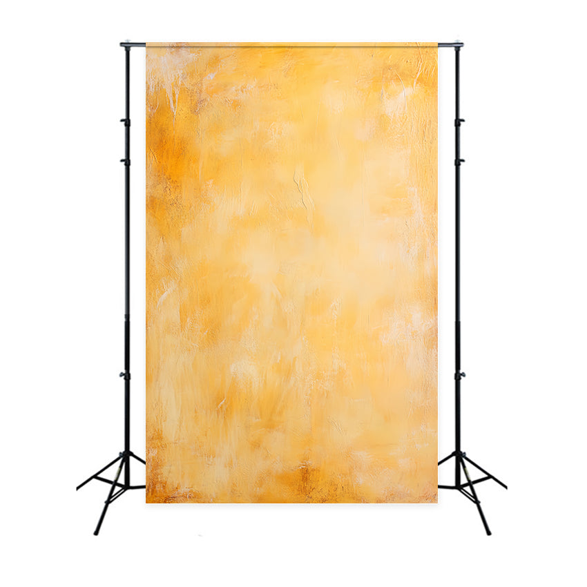 Yellow Backdrop Warm Amber Painted Texture Abstract Photo Backdrop UK CSH58-163