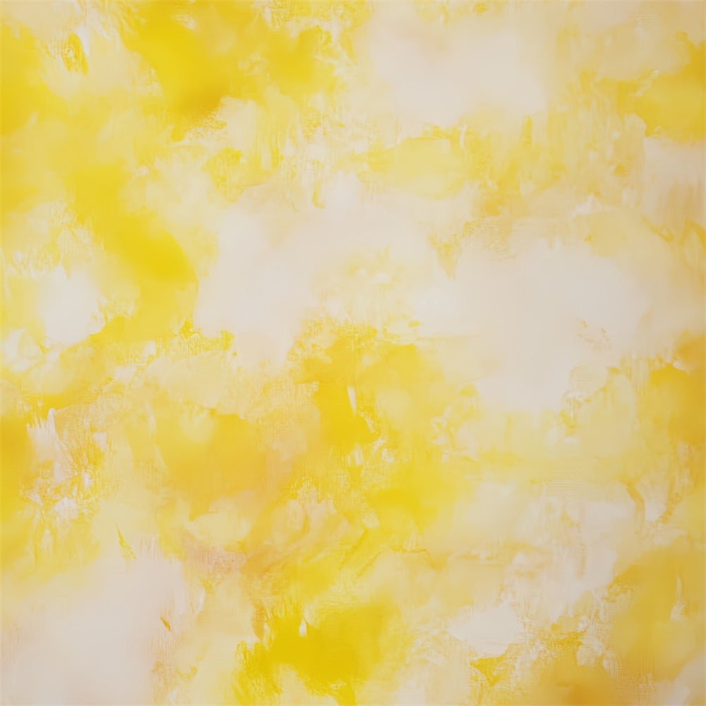 Yellow Backdrop Soft Yellow Cloud Strokes Abstract Backdrop UK CSH58-164