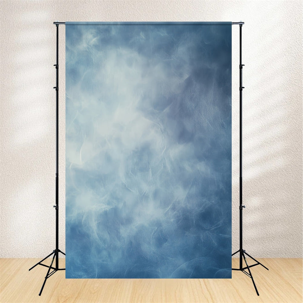 Yearbook Backdrop Soft Cloudy Blue Layers Abstract Backdrops UK CSH58-