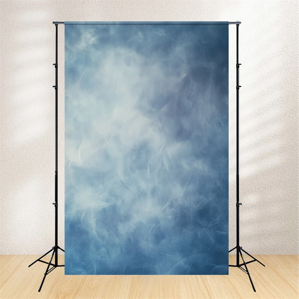 Yearbook Backdrop Soft Cloudy Blue Layers Abstract Backdrops UK CSH58-183