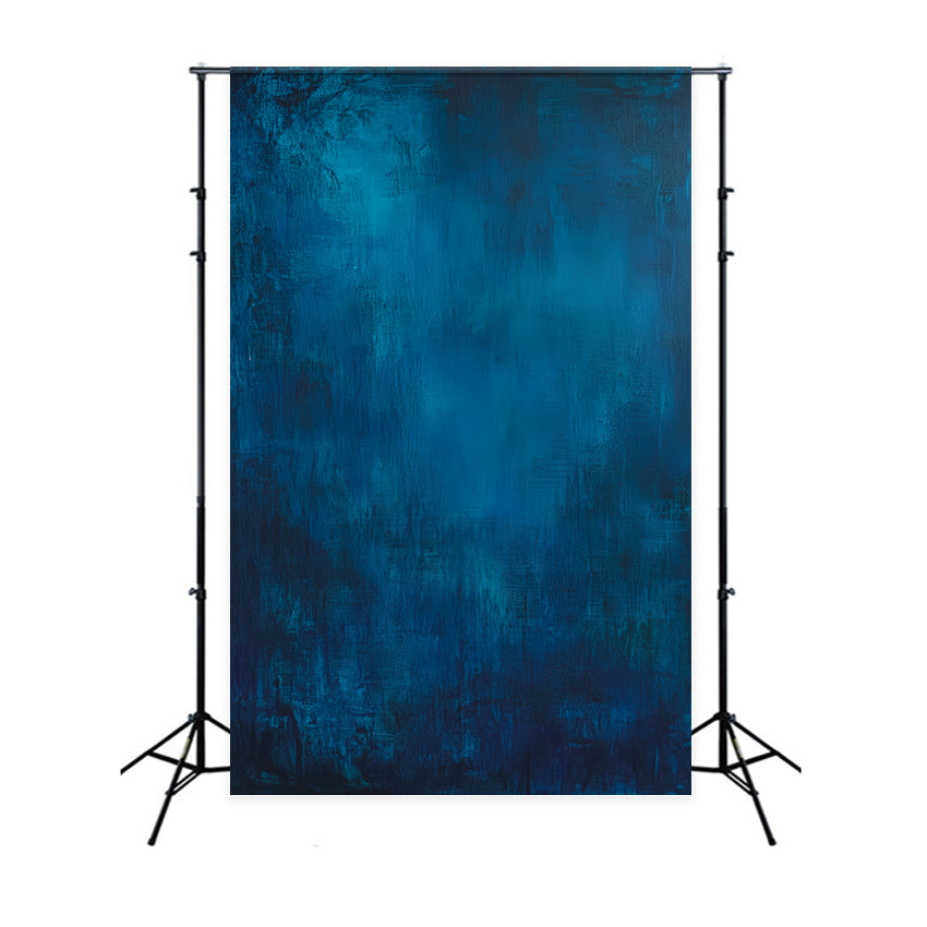 Yearbook Backdrop Moody Ocean Blue Strokes Abstract Photography Backdrop UK CSH58-184