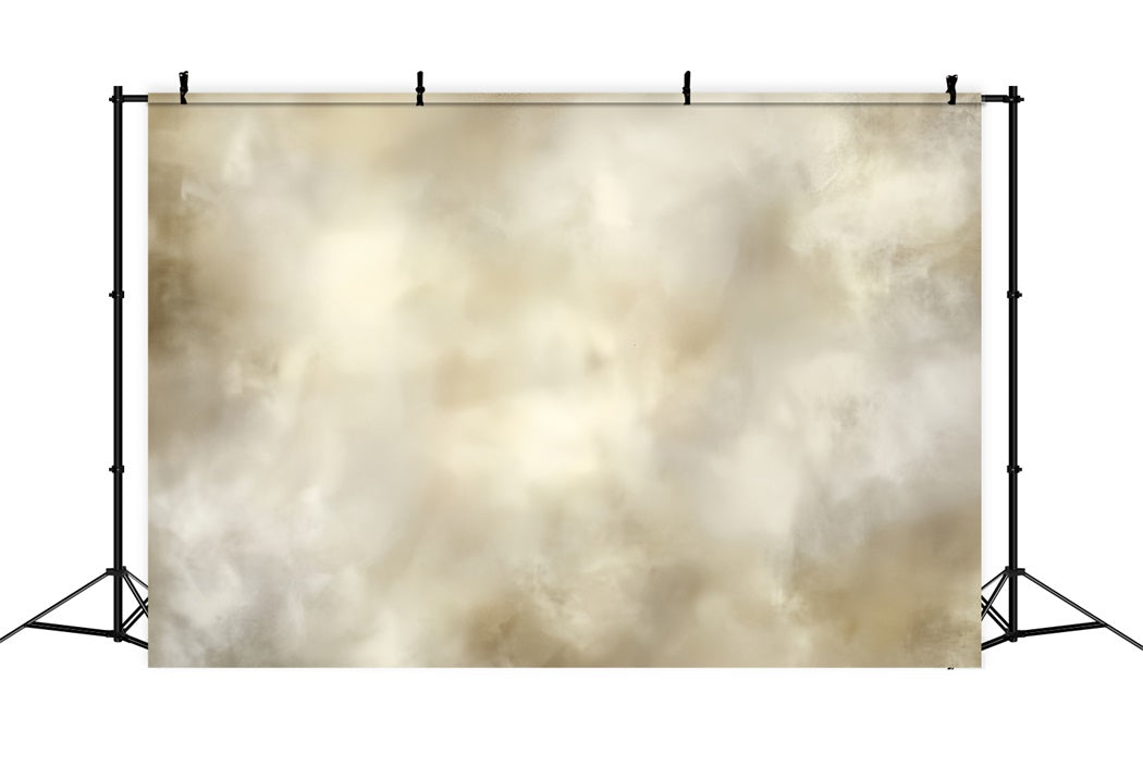 Cream Backdrop Soft Beige Cloudy Texture Abstract Photo Backdrops UK CSH58-198