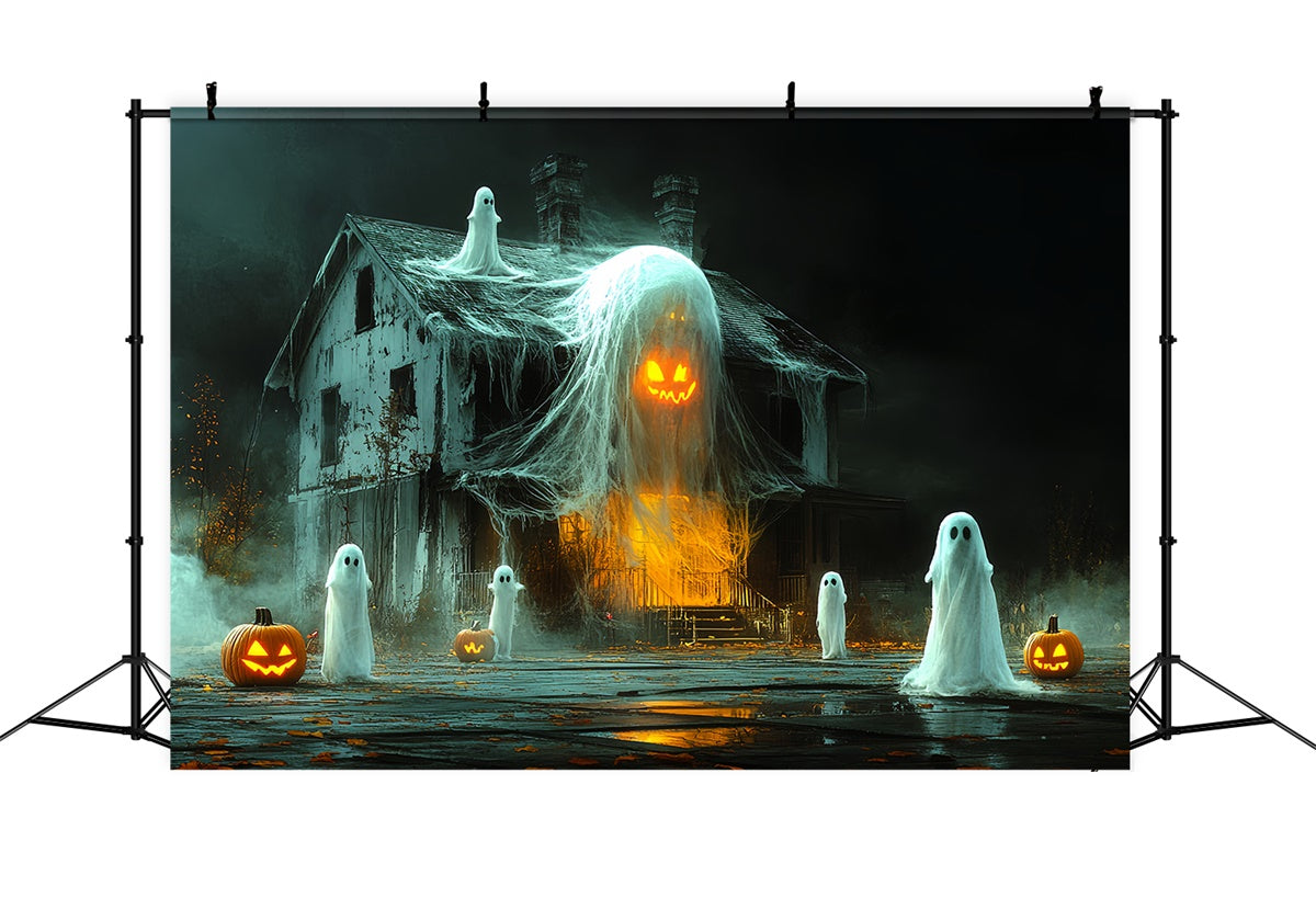 Spooky Halloween Backdrop Haunted Ghost Shack Backdrop UK CSH6-100