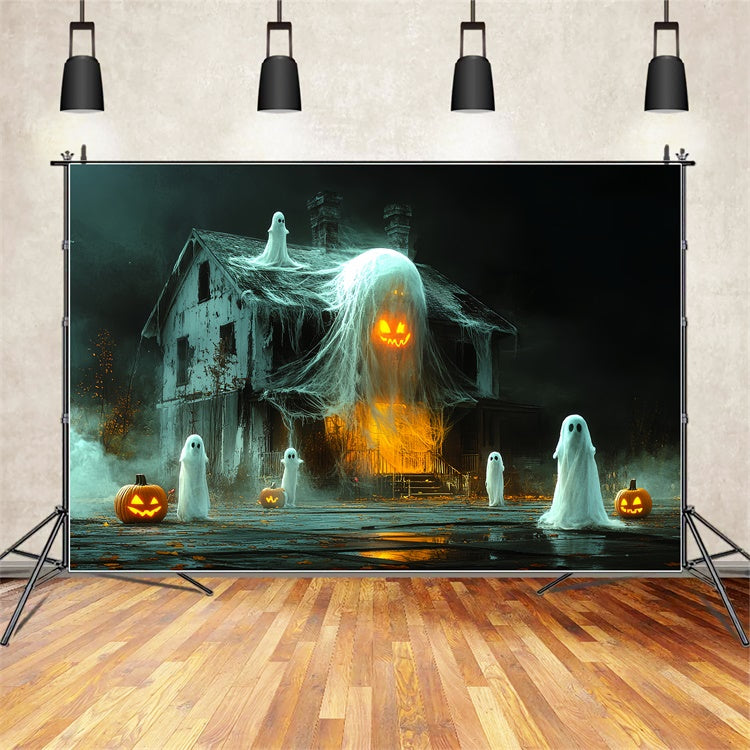 Spooky Halloween Backdrop Haunted Ghost Shack Backdrop UK CSH6-100