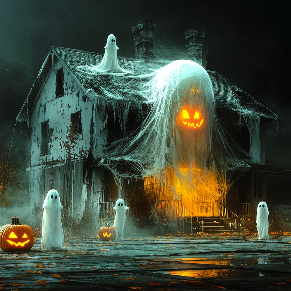 Spooky Halloween Backdrop Haunted Ghost Shack Backdrop UK CSH6-100