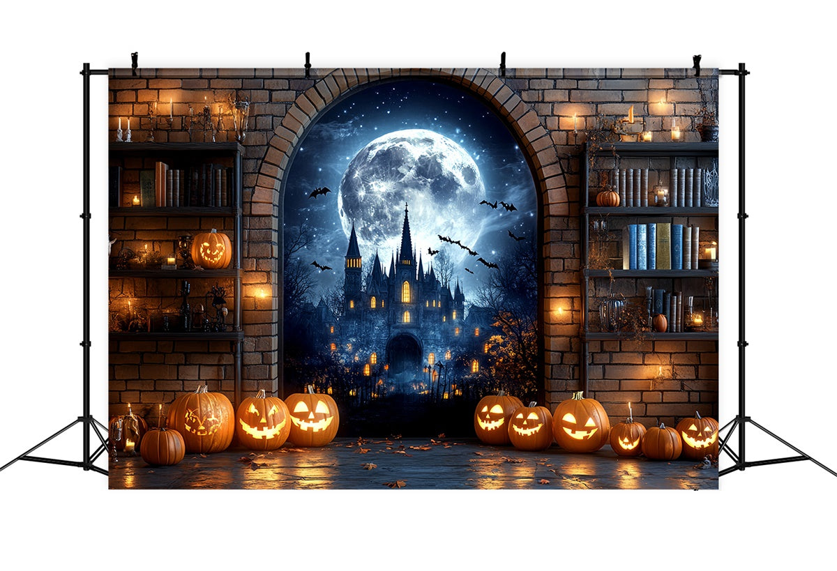 Halloween Backdrop Ideas Haunted Castle Archway Backdrop UK CSH6-108
