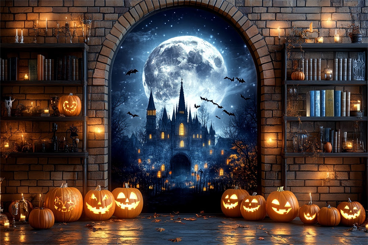 Halloween Backdrop Ideas Haunted Castle Archway Backdrop UK CSH6-108