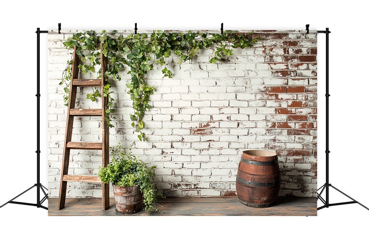 Brick Photo Backdrop Ivy Barrel Rustic Wall Backdrop UK CSH6-133