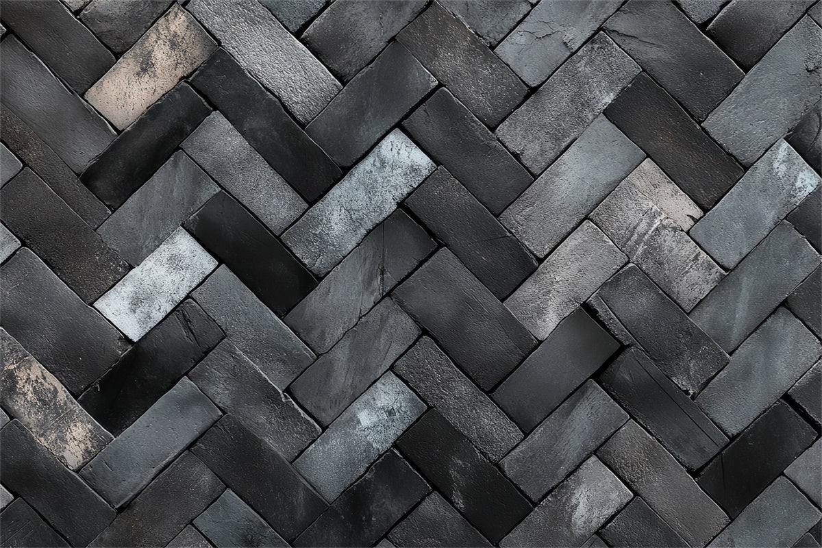 Brick Photo Backdrop Herringbone Stone Pattern Backdrop UK CSH6-145
