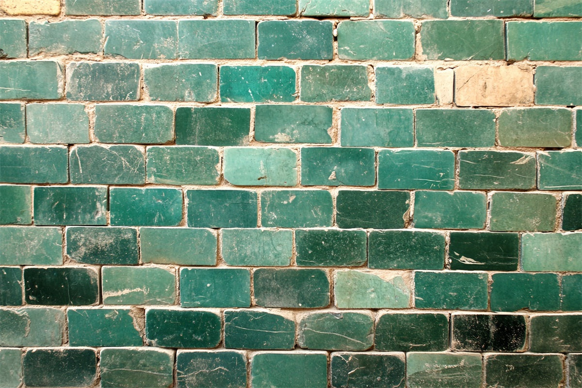 Brick Backdrop Photography Emerald Glazed Brick Backdrop UK CSH6-146