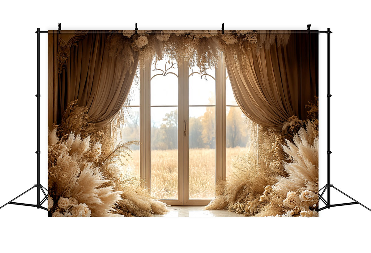 Boho Backdrops Luxe Window Romance Fall Photo Backdrop UK CSH6-190