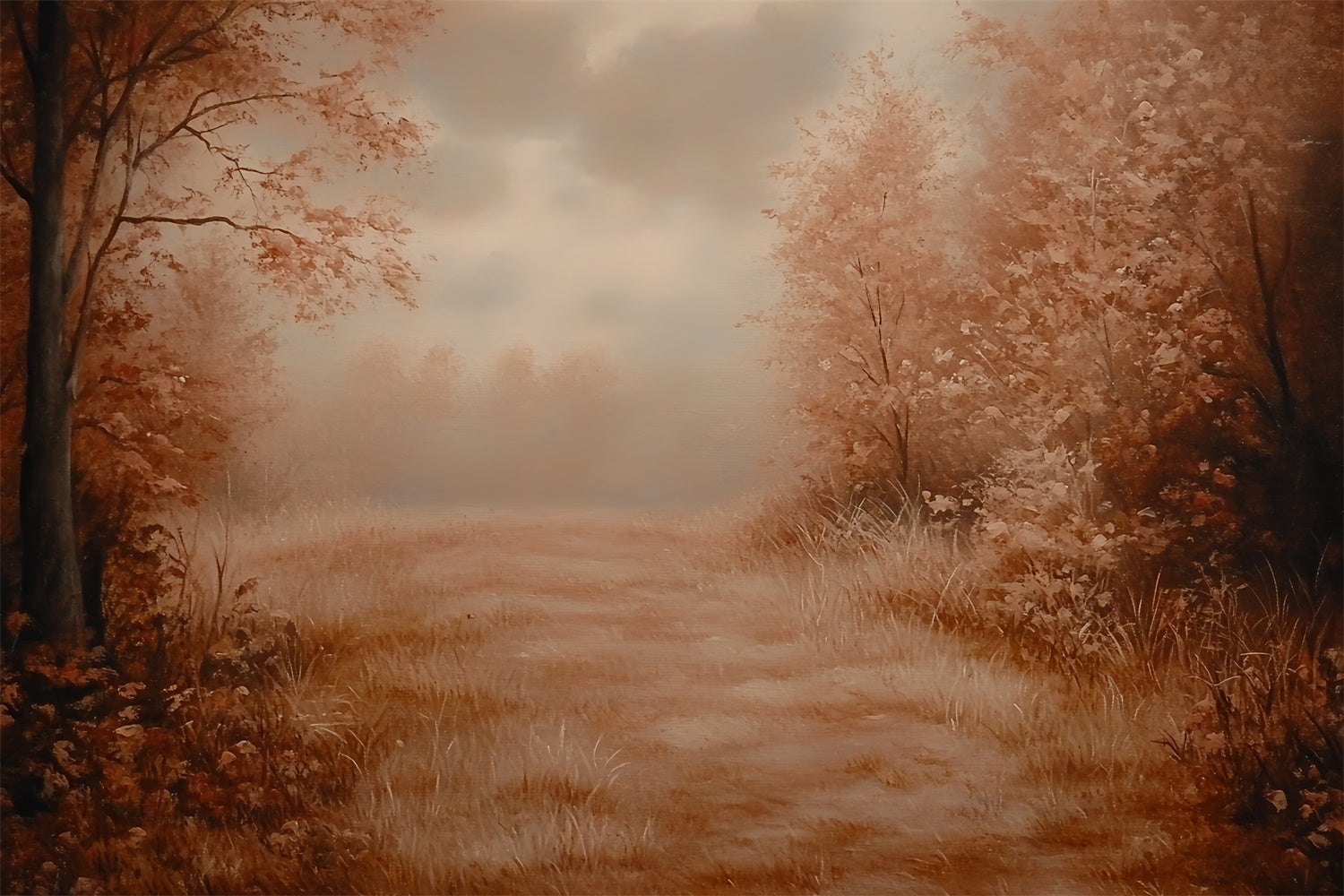Forest Backdrop Photography Sepia Forest Dream Fall Backdrop UK CSH6-204