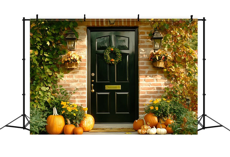 Fall Photoshoot Backdrop Rustic Wreath Welcome Backdrop UK CSH6-224