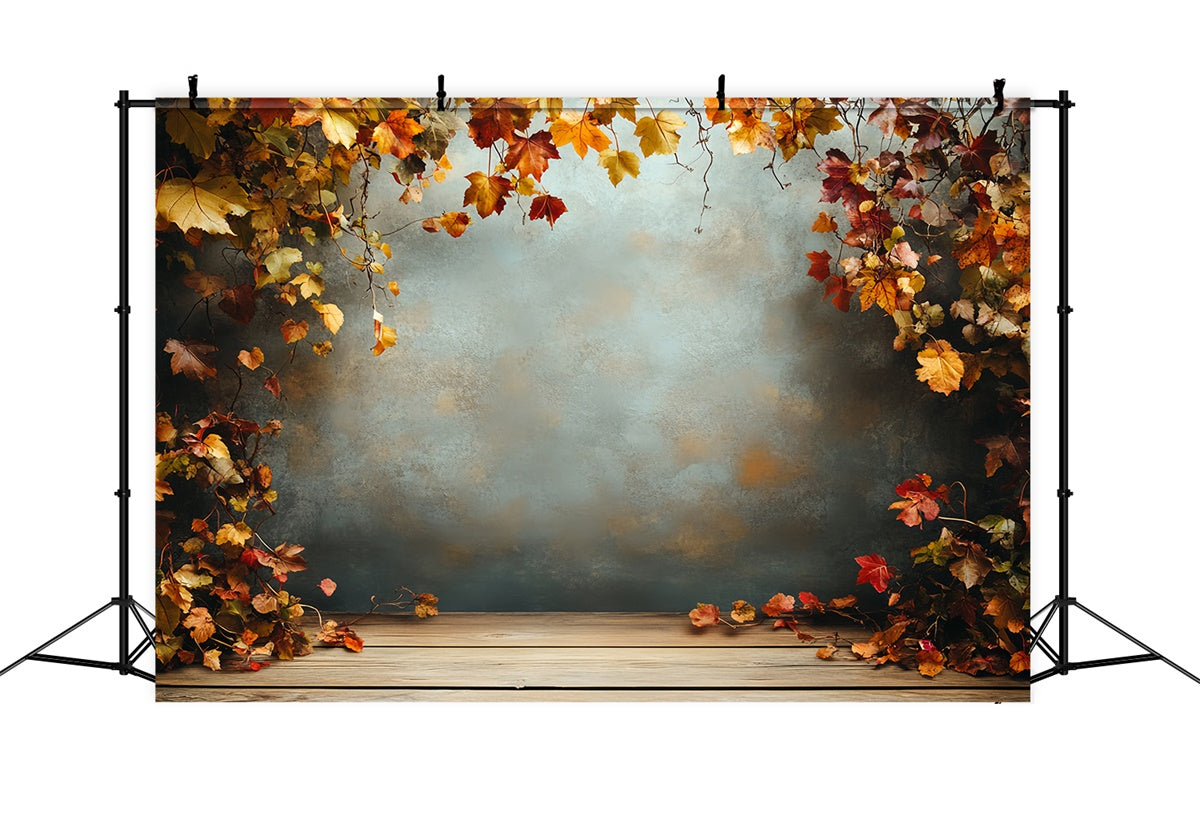 Autumn Photography Backdrops Rustic Autumn Wall Backdrop UK CSH6-227