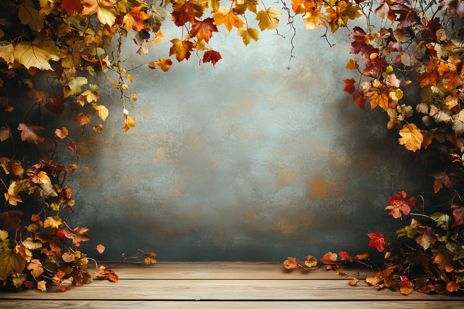 Autumn Photography Backdrops Rustic Autumn Wall Backdrop UK CSH6-227
