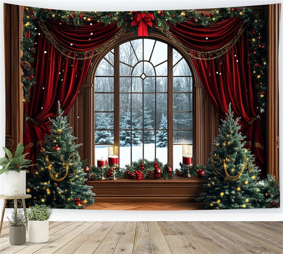 Christmas Backdrop Ideas Elegant Holiday Drapes Backdrop UK CSH6-273