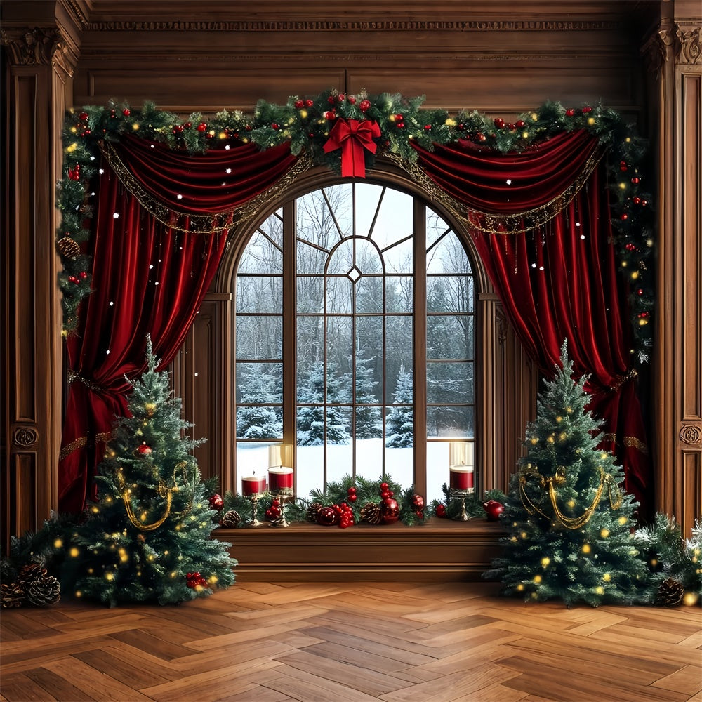Christmas Backdrop Ideas Elegant Holiday Drapes Backdrop UK CSH6-273