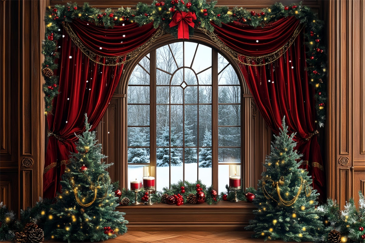 Christmas Backdrop Ideas Elegant Holiday Drapes Backdrop UK CSH6-273