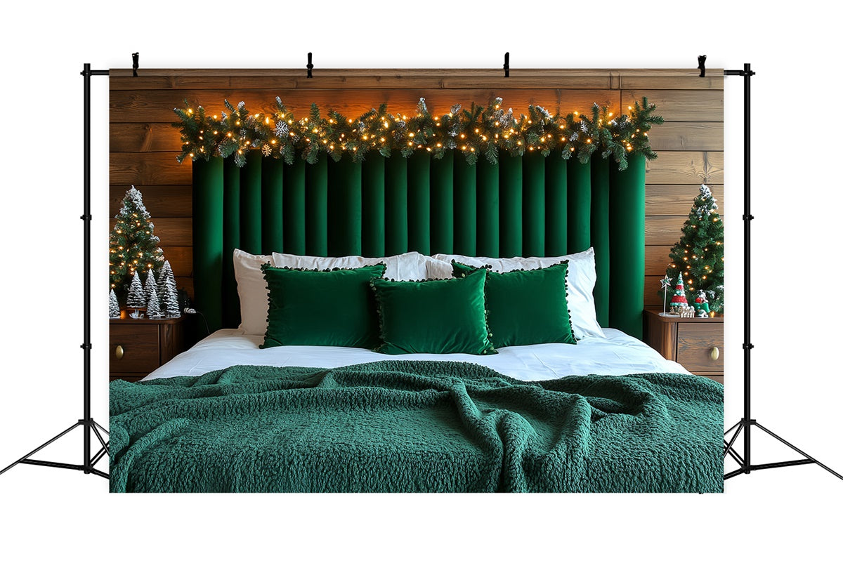 Christmas Backdrop Ideas Holiday Cabin Bedroom Backdrop UK CSH6-281