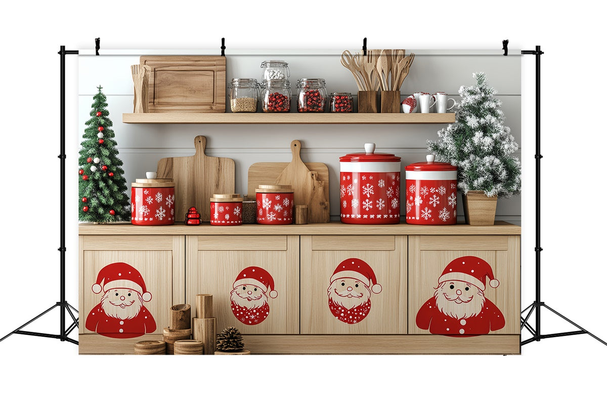 Christmas Photography Backdrops Merry Baking Corner Backdrop UK CSH6-282