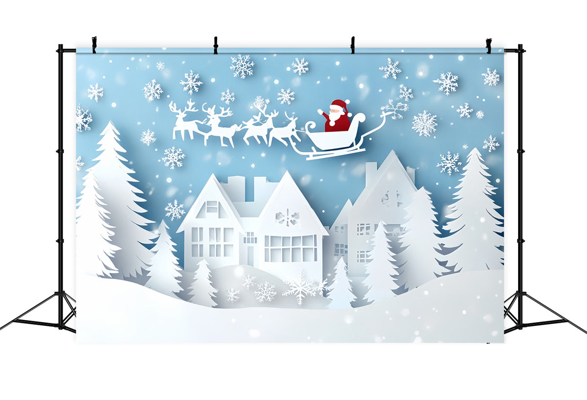 Christmas Backdrop Ideas Paper Snowflake Fantasy Backdrop UK CSH6-288