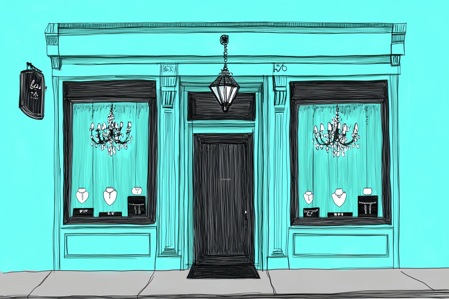Cake Smash Backdrops Sketch Style Boutique Backdrop UK CSH6-294