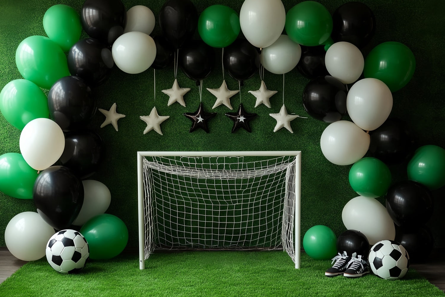 Cake Smash Backdrop Boy Soccer Star Party Backdrop UK CSH6-301