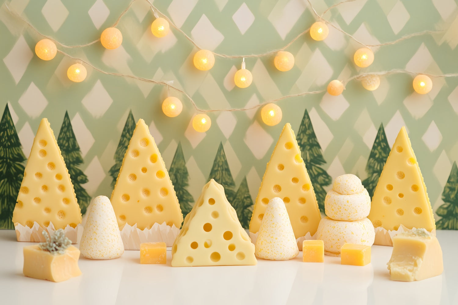 Cake Photography Backdrops Cute Cheese Grove Backdrop UK CSH6-313