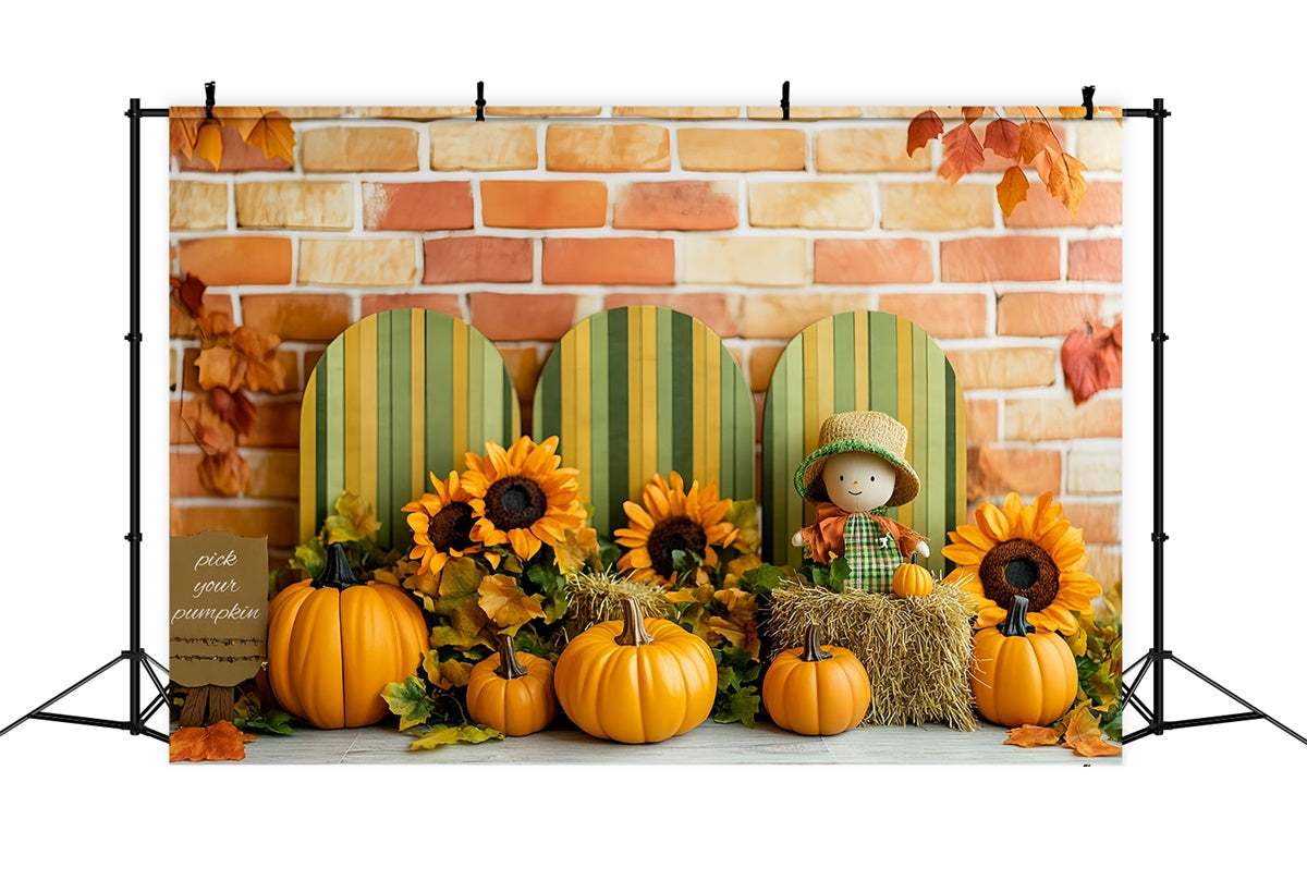 Cake Smash Backdrop Rustic Autumn Bloom Backdrop UK CSH6-316