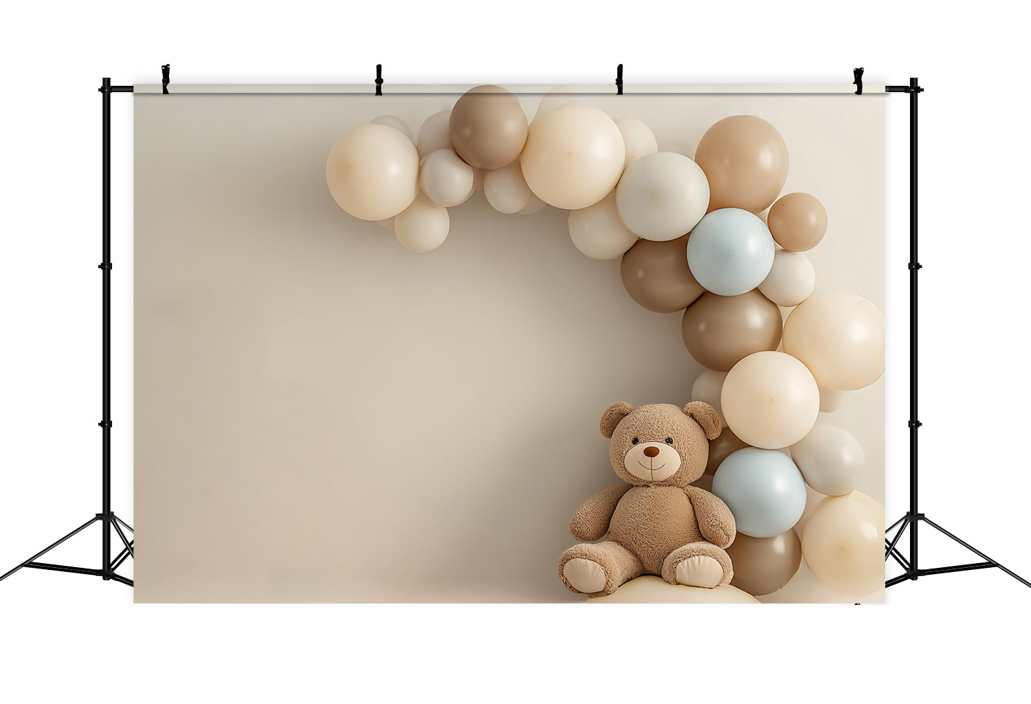 Cake Smash Backdrops Classic Teddy Balloon Backdrop UK CSH6-327