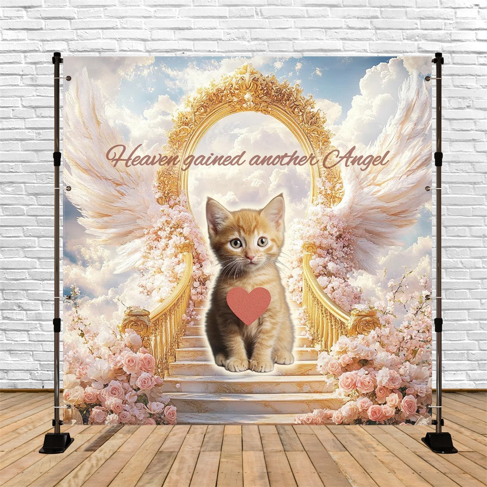 Memorial Backdrops Golden Gate Kitten Tribute Custom Backdrop UK CSH6-342