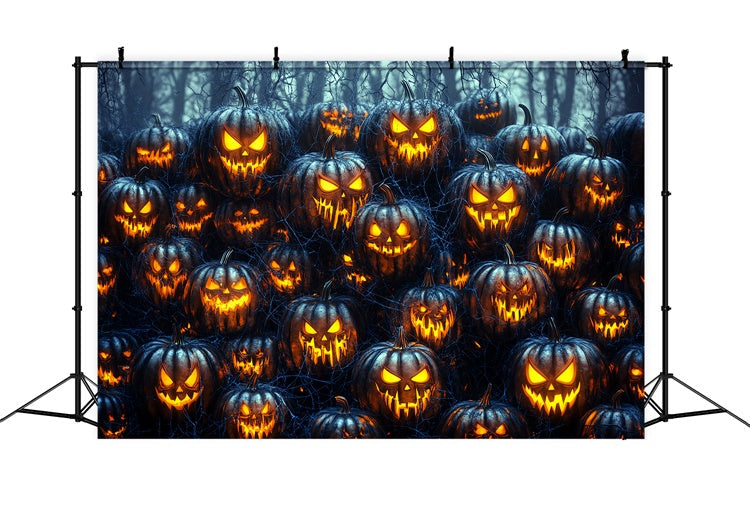 Photography Halloween Backdrop Haunted Pumpkin Horde Backdrop UK CSH6-75