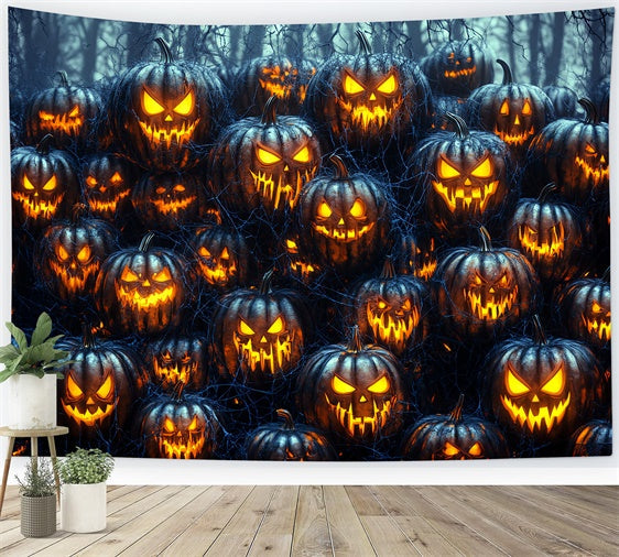 Photography Halloween Backdrop Haunted Pumpkin Horde Backdrop UK CSH6-75