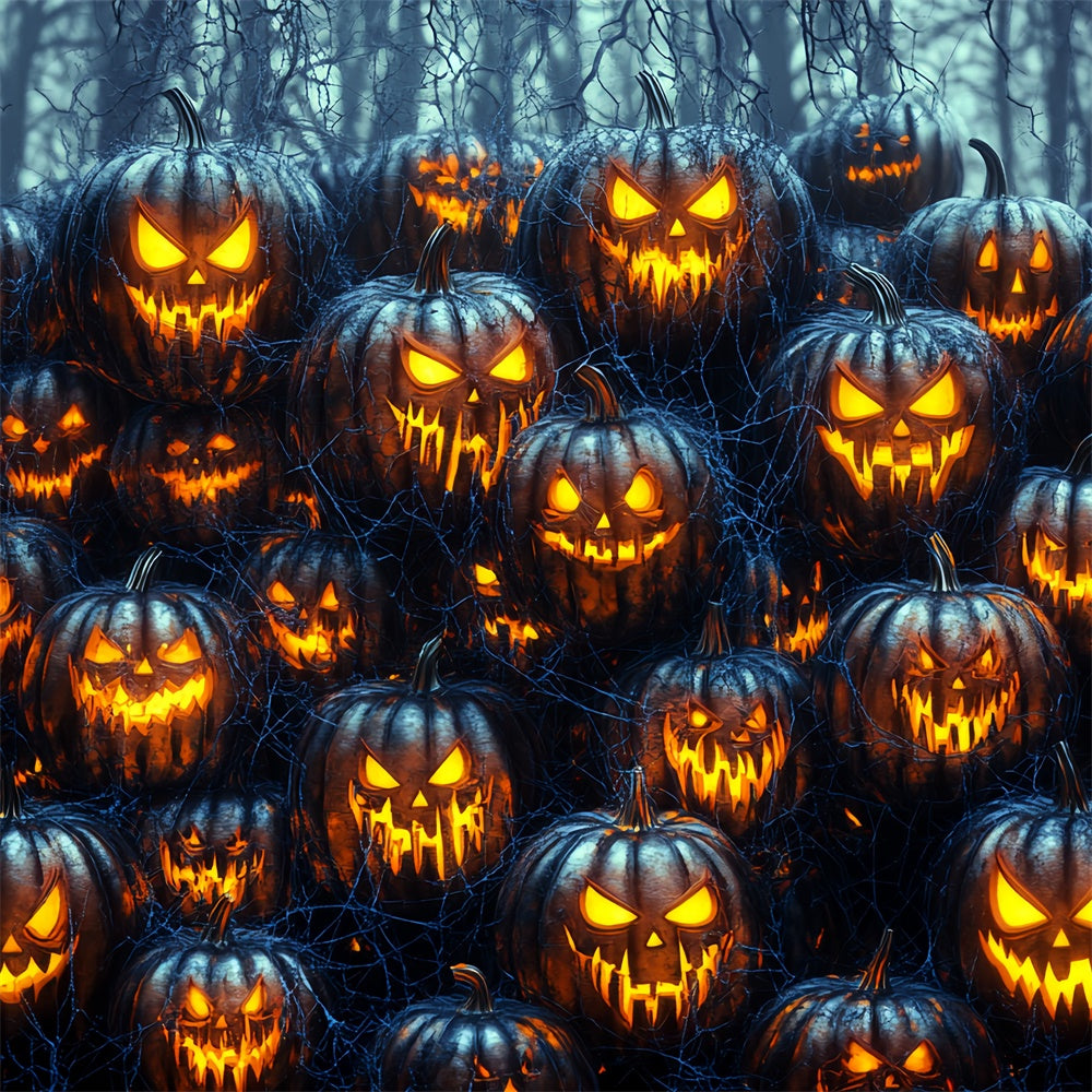 Photography Halloween Backdrop Haunted Pumpkin Horde Backdrop UK CSH6-75