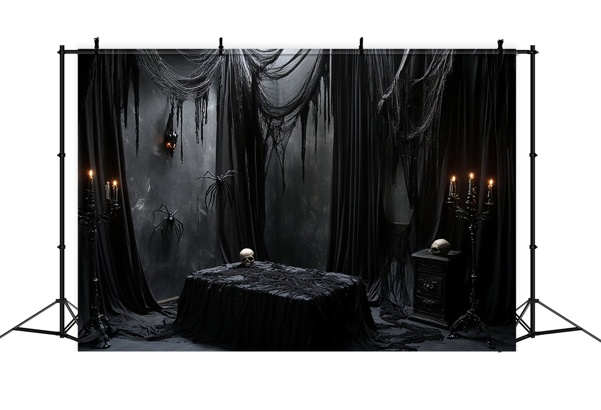 Spooky Halloween Backdrop Dark Mourning Ritual Backdrop UK CSH6-76