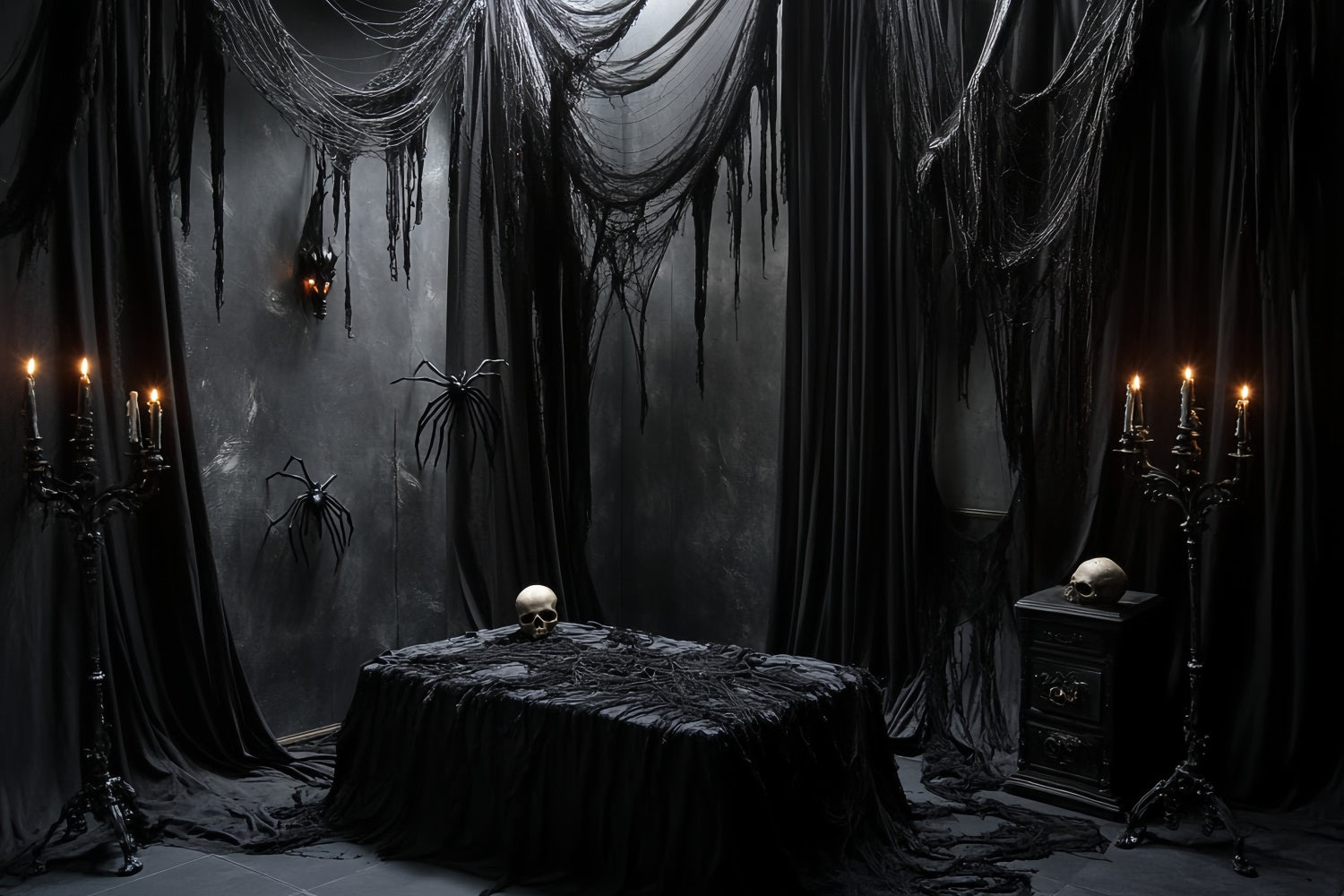Spooky Halloween Backdrop Dark Mourning Ritual Backdrop UK CSH6-76
