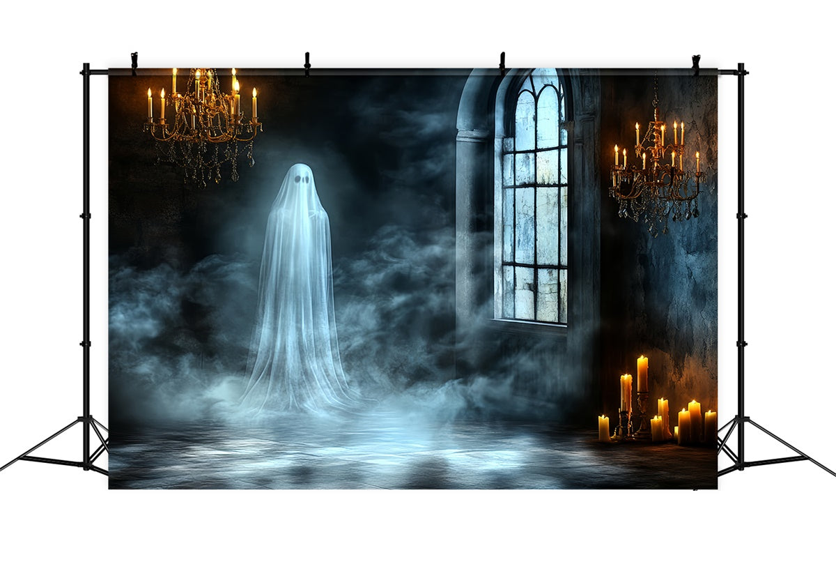 Photography Halloween Backdrop Ghostly Gothic Window Backdrop UK CSH6-78
