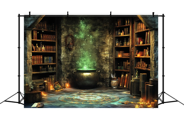 Halloween Picture Backdrop Wizard Brewing Chamber Backdrop UK CSH6-90