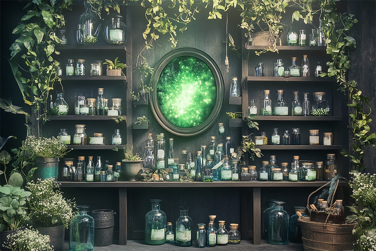 Halloween Backdrops Enchanted Potion Workshop Backdrop UK CSH6-91