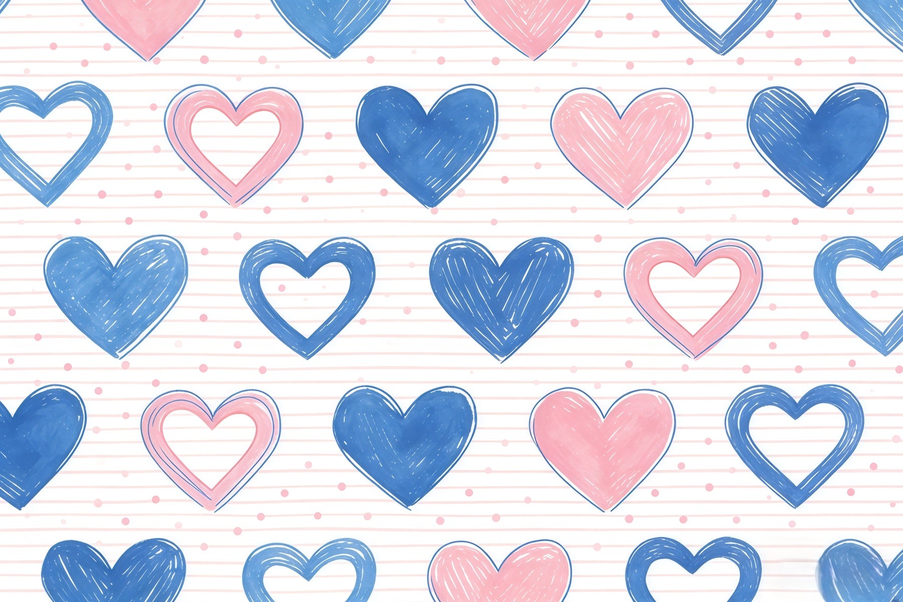 90s Valentine Backdrop Pastel Heart Sketch Pattern Valentine's Backdrop UK CSH61-107