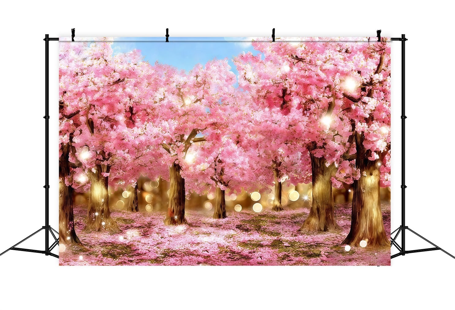 Cherry Blossom Backdrop Ideas Sparkling Pink Blossom Forest Floral Backdrop Photography UK CSH61-136