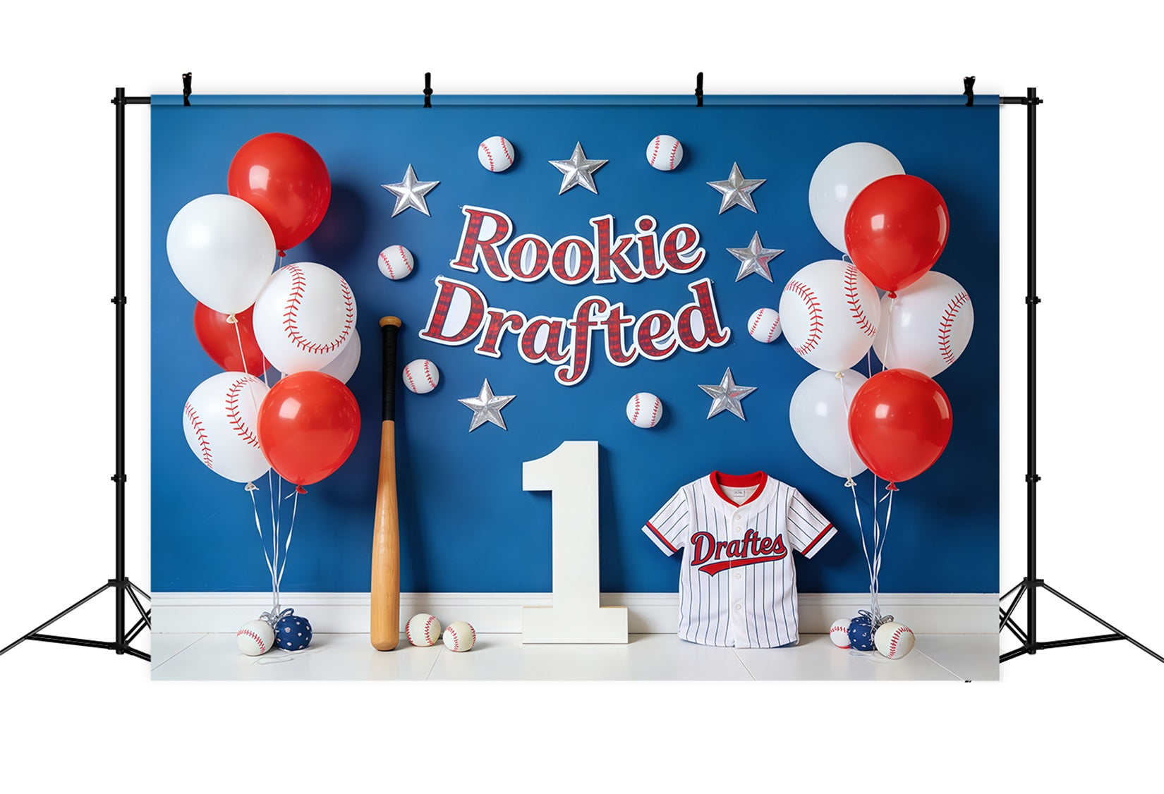 Baseball Photo Backdrop Rookie Drafted Balloon Wall Sports Photo Backdrop UK CSH61-175